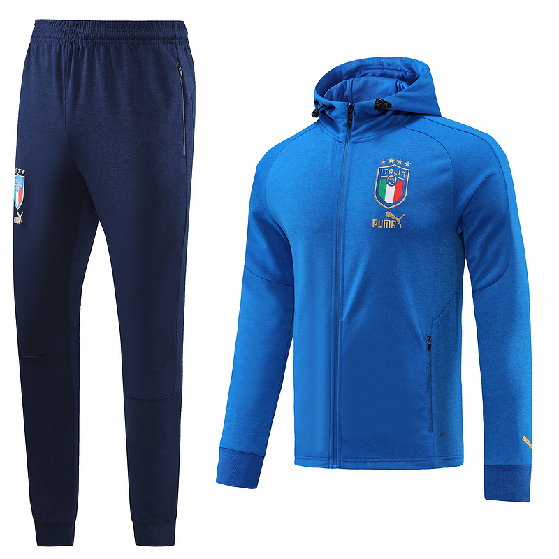 AAA Quality Italy 22/23 Hoodie Tracksuit - Blue